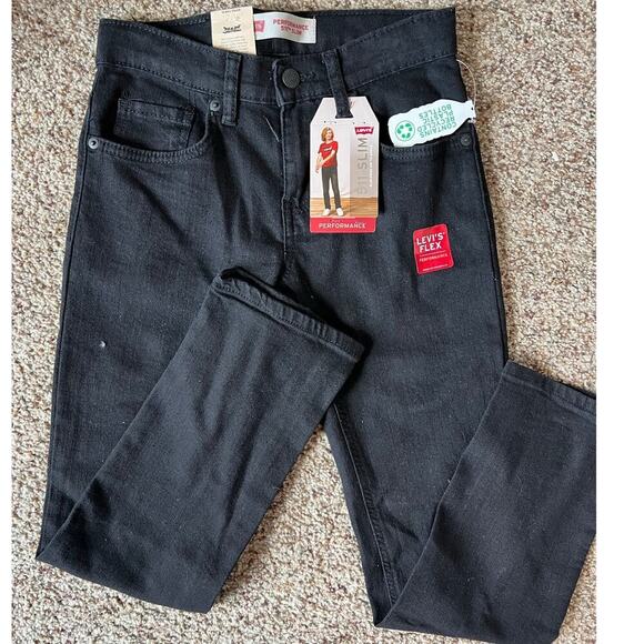 Levi's Other - Boys Levi 511 Slim Jean, Black, Size 10, Adjustable Waist, Skinny, NWT